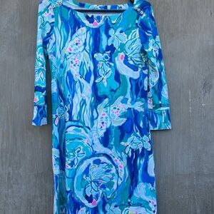 Lilly Pulitzer Vibrant Blue and Green dress xs